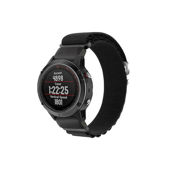 FixPremium - Remienok Alpine Loop pre Garmin (QuickFit 26mm), čierna