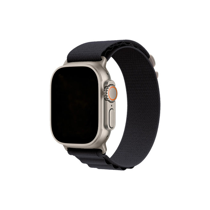 FixPremium - Remienok Alpine Loop pre Apple Watch (38, 40 a 41mm), čierna