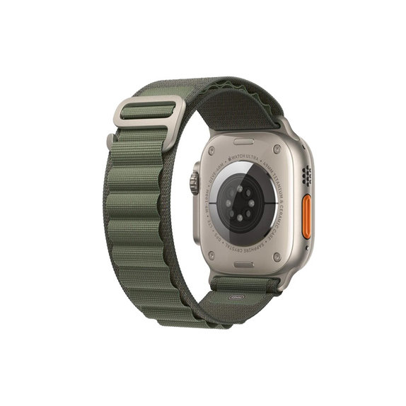 FixPremium - Remienok Alpine Loop pre Apple Watch (42, 44, 45 a 49mm), zelená