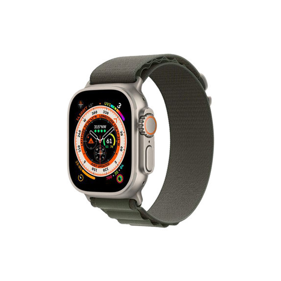 FixPremium - Remienok Alpine Loop pre Apple Watch (42, 44, 45 a 49mm), zelená