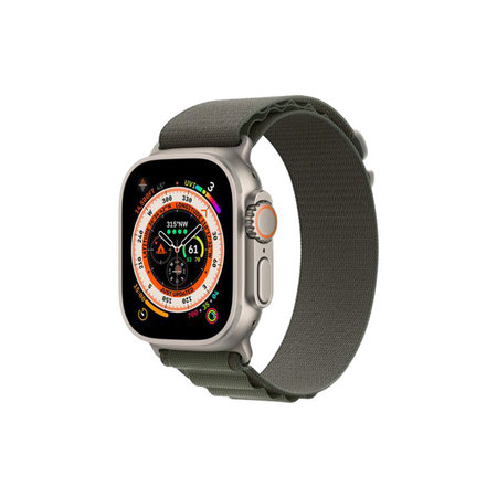 FixPremium - Remienok Alpine Loop pre Apple Watch (38, 40 a 41mm), zelená