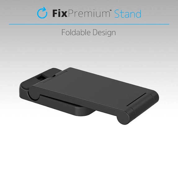 FixPremium - Skladací 3v1 Stojan pre iPhone, Apple Watch a AirPods, čierna