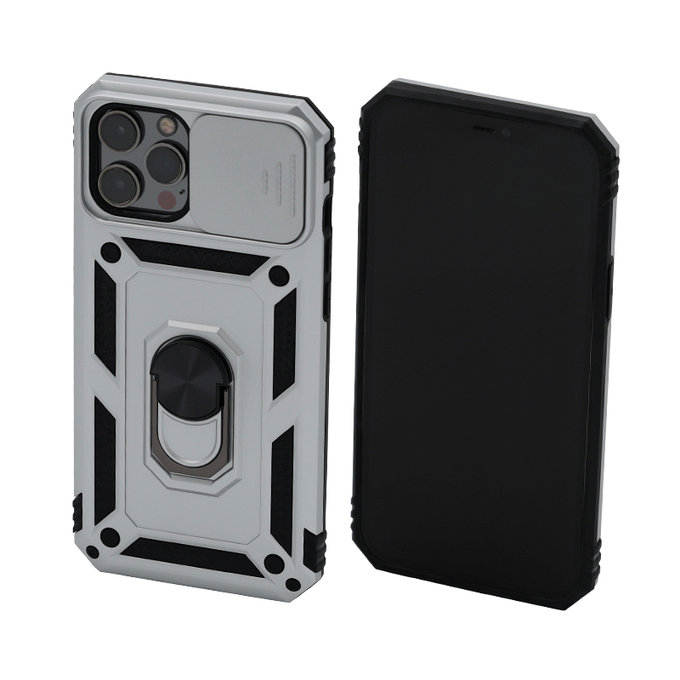 FixPremium - Puzdro CamShield pre iPhone 12 Pro Max, biela