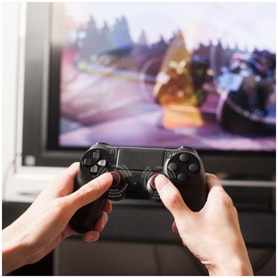 FixPremium - PS4/PS5 Controller Grip Caps - Set 2ks, transparentná čierna