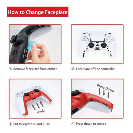 FixPremium - Dekoratívna krytka pre PS5 DualSense, ružová