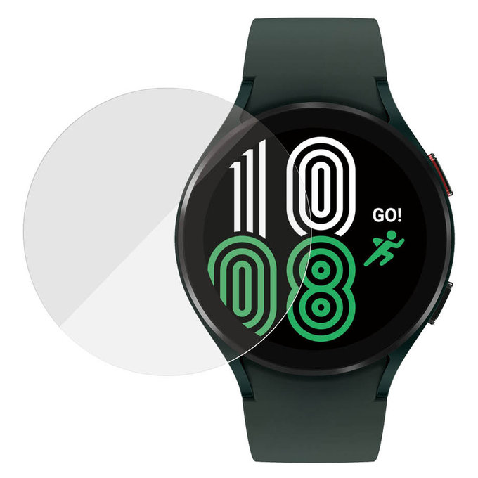 Tvrdené sklo Flat Glass AB pre Samsung Galaxy Watch4 44 mm, Číra, PanzerGlass