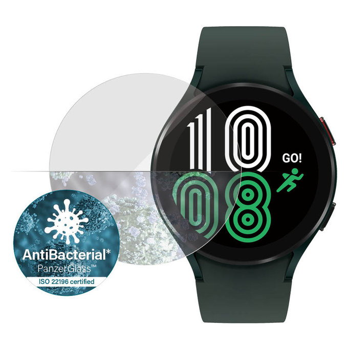 Tvrdené sklo Flat Glass AB pre Samsung Galaxy Watch4 44 mm, Číra, PanzerGlass