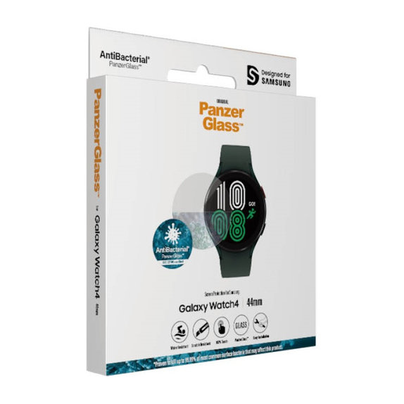 Tvrdené sklo Flat Glass AB pre Samsung Galaxy Watch4 44 mm, Číra, PanzerGlass