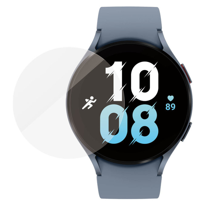 Tvrdené sklo Flat Glass AB pre Samsung Galaxy Watch 5 44 mm, Číra, PanzerGlass