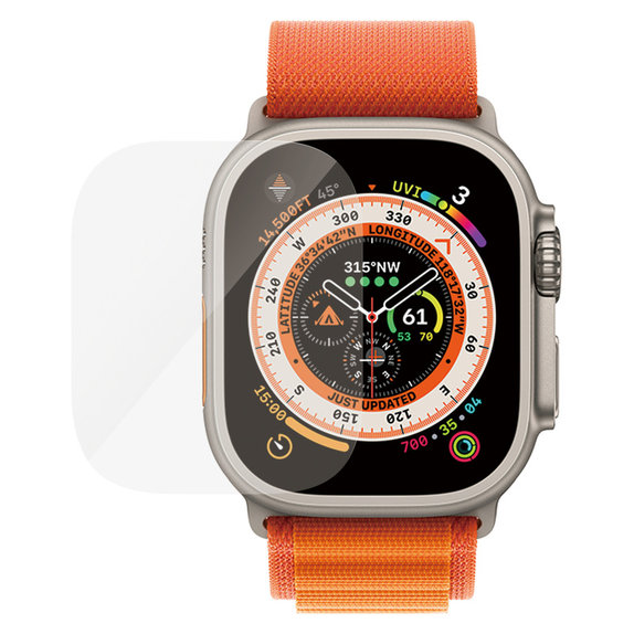 Tvrdené sklo AB pre Apple Watch Ultra 2/Ultra, Číra, PanzerGlass