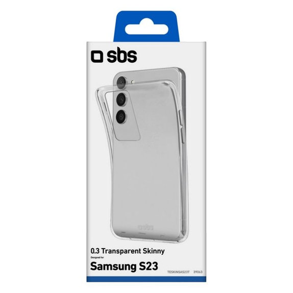 SBS - Puzdro Skinny pre Samsung Galaxy S23, transparentná