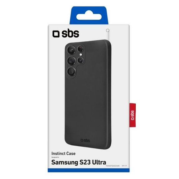 SBS - Puzdro Instinct pre Samsung Galaxy S23 Ultra, čierna