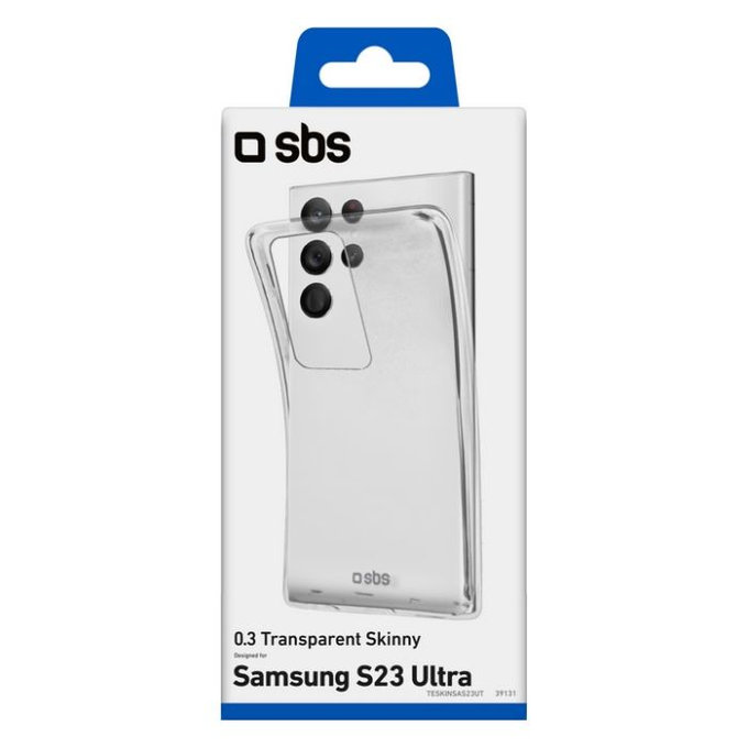 SBS - Puzdro Skinny pre Samsung Galaxy S23 Ultra, transparentná