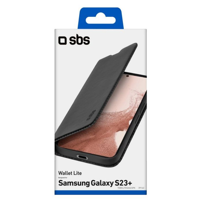 SBS - Puzdro Book Wallet Lite pre Samsung Galaxy S23+, čierna