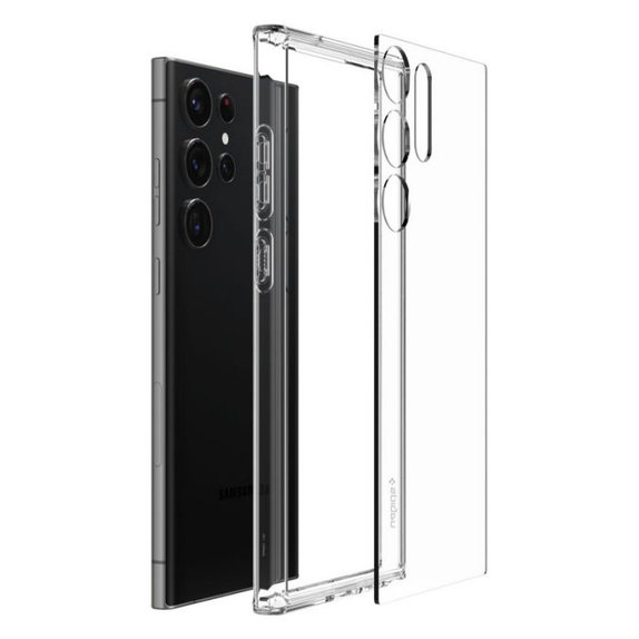 Spigen - Puzdro Ultra Hybrid pre Samsung Galaxy S23 Ultra, Crystal Clear