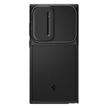 Spigen - Puzdro Optik Armor pre Samsung Galaxy S23 Ultra, čierna