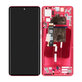Motorola Edge 30 Fusion - LCD Displej + Dotykové Sklo + Rám (Viva Magenta) - 5D68C22034 Genuine Service Pack