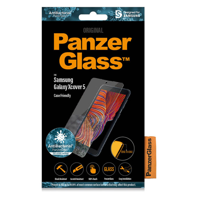 Tvrdené sklo Case Friendly AB pre Samsung Galaxy Xcover 5, Číra, PanzerGlass