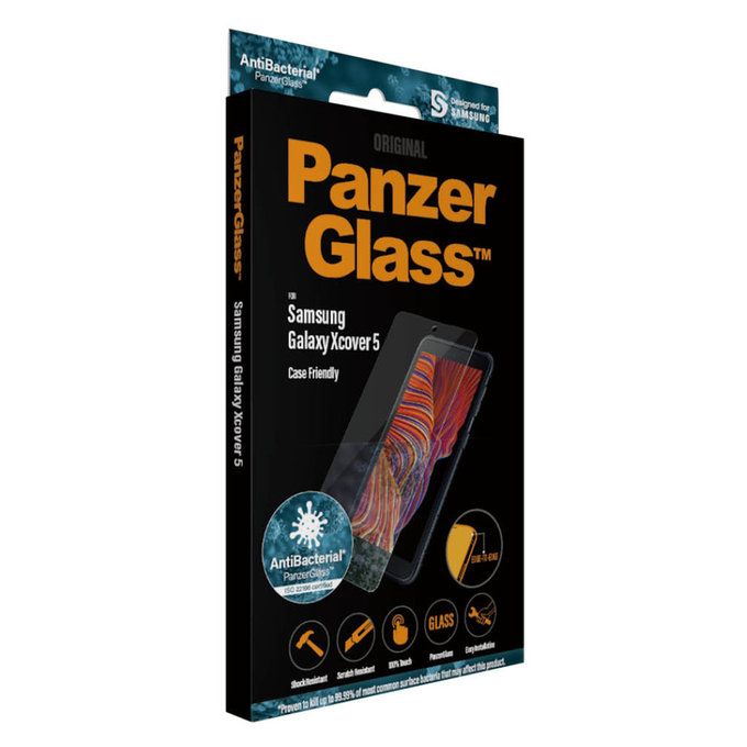 Tvrdené sklo Case Friendly AB pre Samsung Galaxy Xcover 5, Číra, PanzerGlass