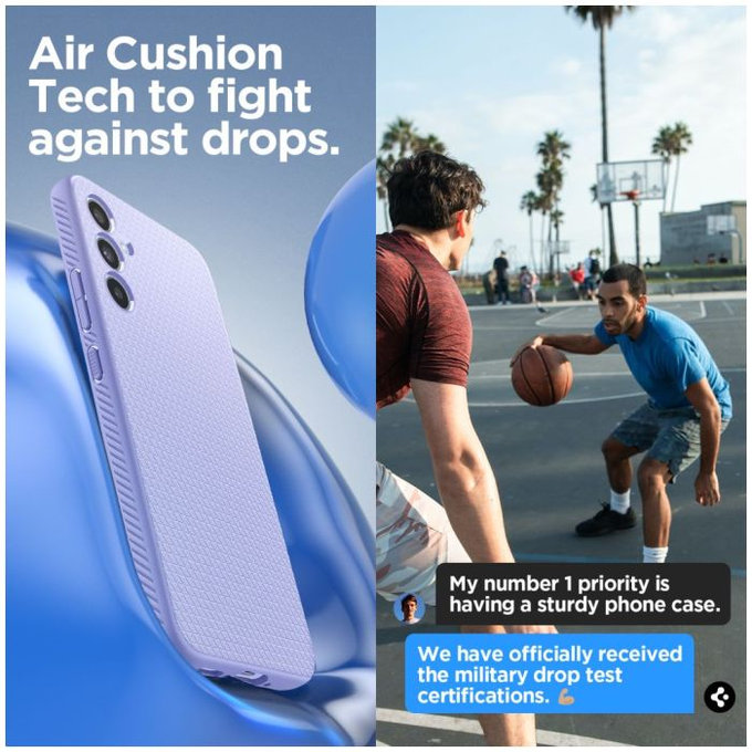 Spigen - Puzdro Liquid Air pre Samsung Galaxy A34 5G, Awesome Violet