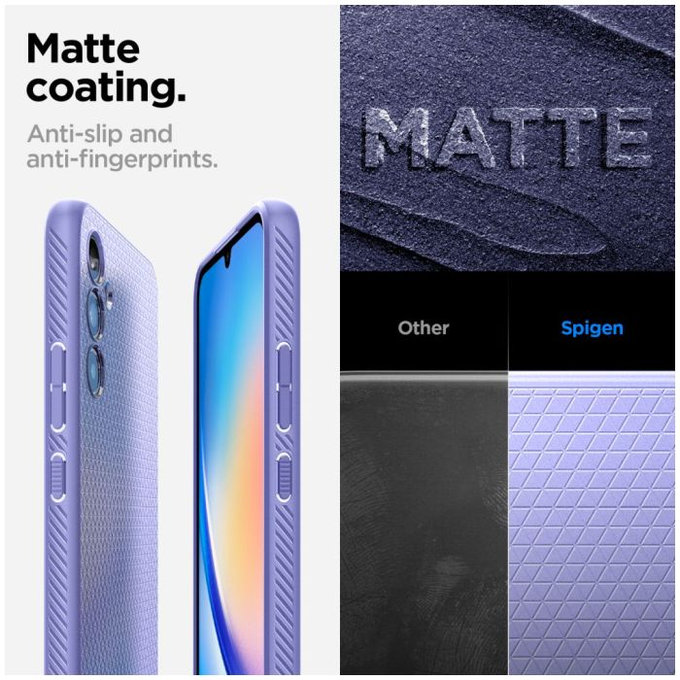 Spigen - Puzdro Liquid Air pre Samsung Galaxy A34 5G, Awesome Violet