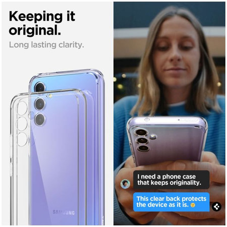 Spigen - Puzdro Ultra Hybrid pre Samsung Galaxy A34 5G, Crystal Clear