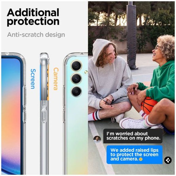 Spigen - Puzdro Ultra Hybrid pre Samsung Galaxy A34 5G, Crystal Clear
