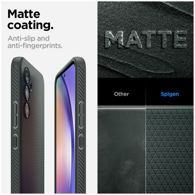 Spigen - Puzdro Liquid Air pre Samsung Galaxy A54 5G, Abyss Green