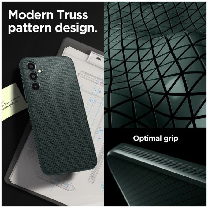 Spigen - Puzdro Liquid Air pre Samsung Galaxy A34 5G, Abyss Green