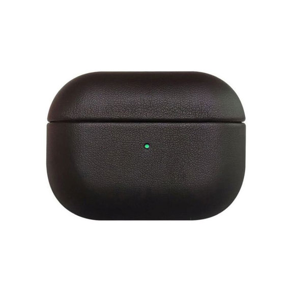 FixPremium - Kožené Puzdro pre AirPods Pro 2, čierna