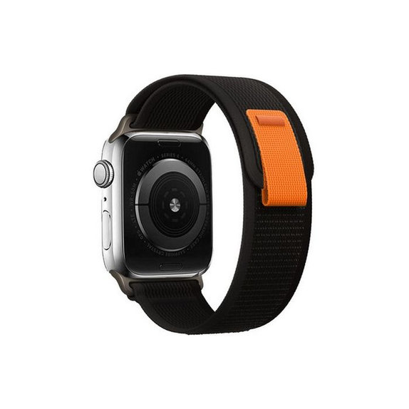FixPremium - Remienok Trail Loop pre Apple Watch (42, 44, 45 a 49mm), čierna