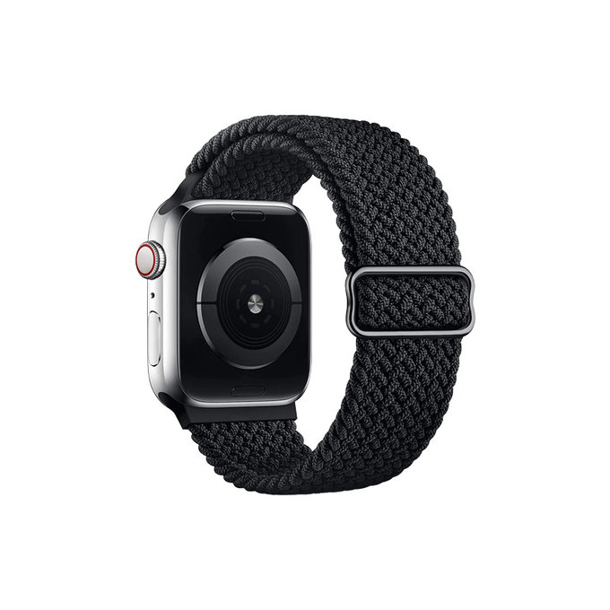 FixPremium - Remienok Solo Loop pre Apple Watch (42, 44, 45 a 49mm), čierna