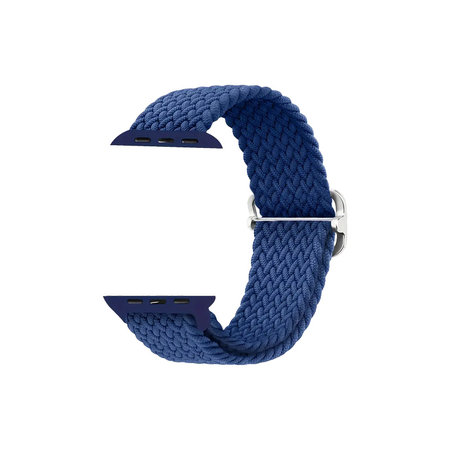 FixPremium - Remienok Solo Loop pre Apple Watch (42, 44, 45 a 49mm), dark blue