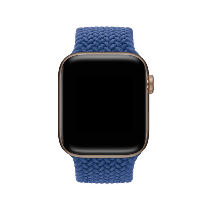 FixPremium - Remienok Solo Loop pre Apple Watch (42, 44, 45 a 49mm), dark blue