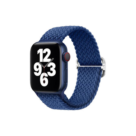 FixPremium - Remienok Solo Loop pre Apple Watch (42, 44, 45 a 49mm), dark blue