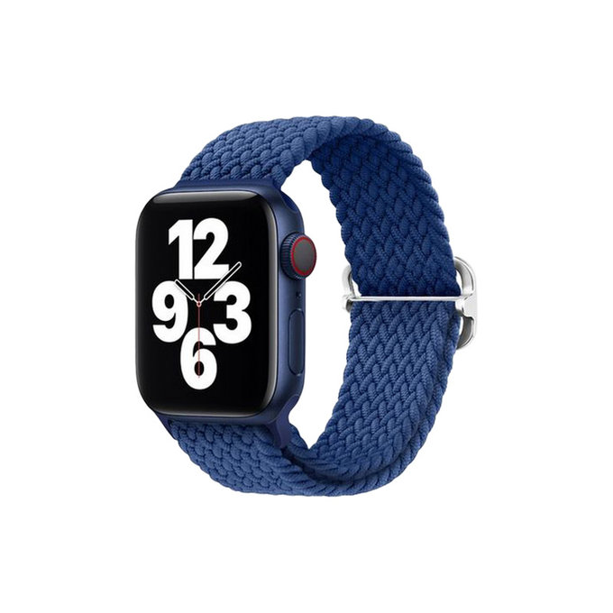 FixPremium - Remienok Solo Loop pre Apple Watch (42, 44, 45 a 49mm), dark blue