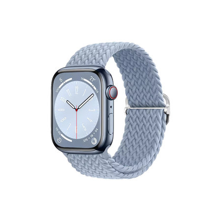 FixPremium - Remienok Solo Loop pre Apple Watch (42, 44, 45 a 49mm), light blue