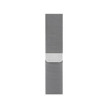 FixPremium - Remienok Milanese Loop pre Apple Watch (42, 44, 45 a 49mm), strieborná