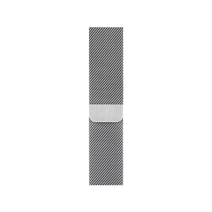 FixPremium - Remienok Milanese Loop pre Apple Watch (38, 40 a 41mm), strieborná