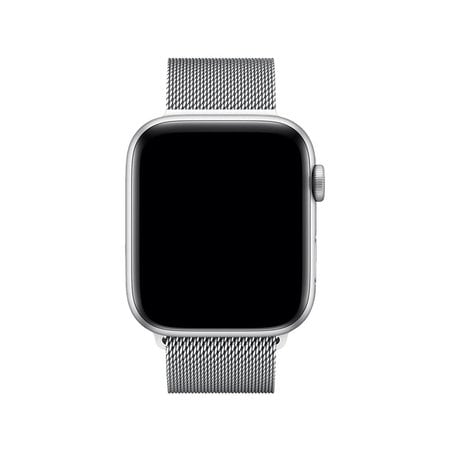 FixPremium - Remienok Milanese Loop pre Apple Watch (38, 40 a 41mm), strieborná