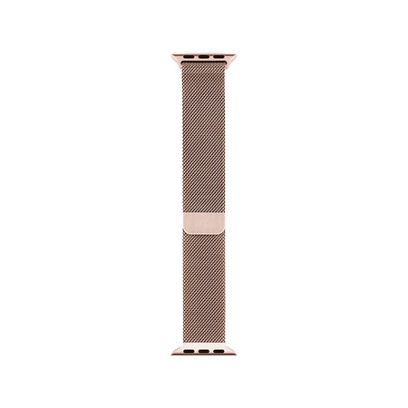 FixPremium - Remienok Milanese Loop pre Apple Watch (38, 40 a 41mm), rose gold