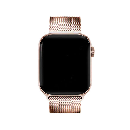 FixPremium - Remienok Milanese Loop pre Apple Watch (38, 40 a 41mm), rose gold