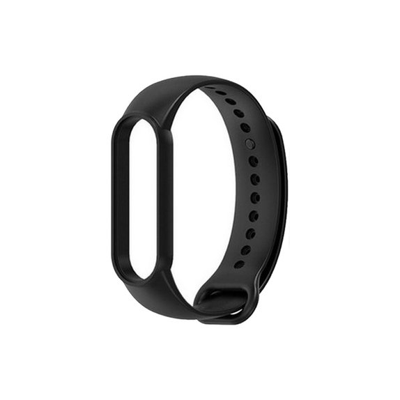 FixPremium - Silikónový Remienok pre Xiaomi Mi Band (5/6/7/7 NFC), čierna