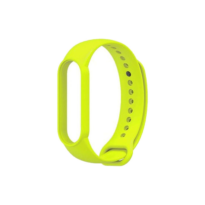 FixPremium - Silikónový Remienok pre Xiaomi Mi Band (5/6/7/7 NFC), žltá