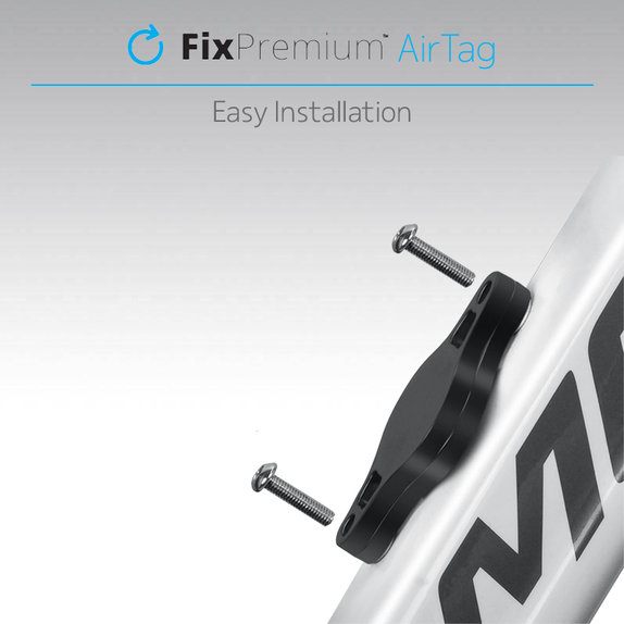 FixPremium - Držiak pre Apple AirTag na Bicykel, čierna