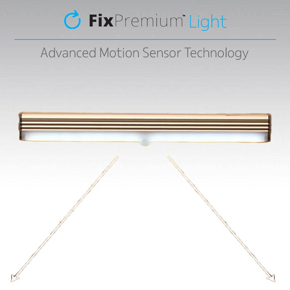 FixPremium - LED Nočné Svetlo s Pohybovým Senzorom (teplá žltá), (0.3m), biela