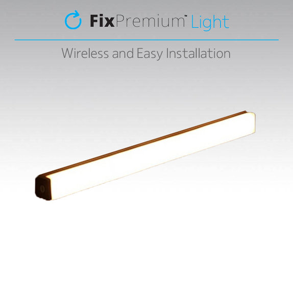 FixPremium - LED Nočné Svetlo s Pohybovým Senzorom (teplá žltá), (0.3m), biela