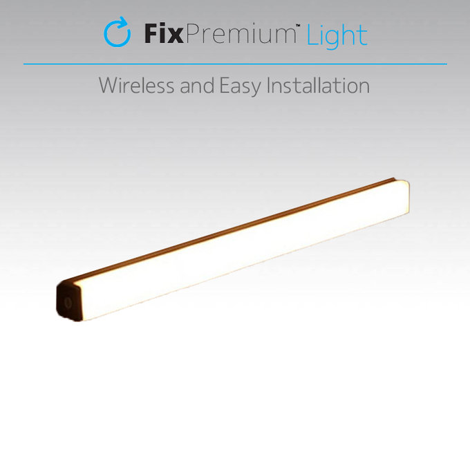 FixPremium - LED Nočné Svetlo s Pohybovým Senzorom (teplá žltá), (0.3m), biela