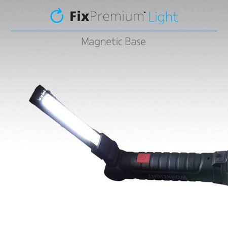 FixPremium - LED Vrecková Kempingová Baterka, čierna