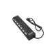 FixPremium - USB Hub s Vypínačom pre 7 USB, čierna